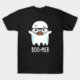 Boo-mer Cute Middle Aged Ghost Pun T-Shirt